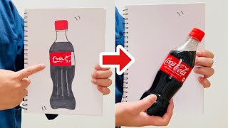 【種明かし】紙に描いたコーラが飛び出す手品【簡単マジック】Magic trick explanation revealed