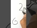Lizard Drawing Using Number 26 Easy 