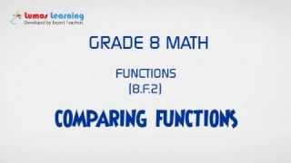 Grade 8 Math - Comparing Functions