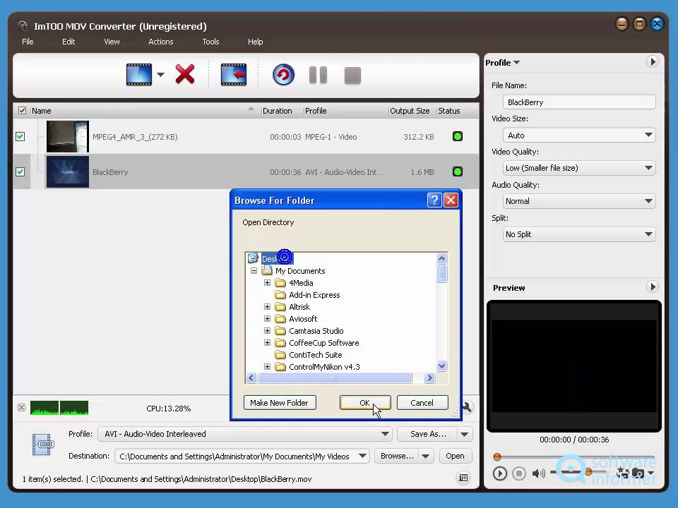 ImTOO MOV Converter - a first look