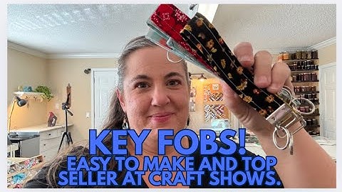 How to make a key fob. Huge money back for your investment, fast and easy to make for craft shows. 