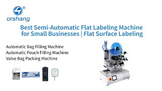 Best semi automatic flat labeling machine for small businesses|flat surface labeling#labelermachine