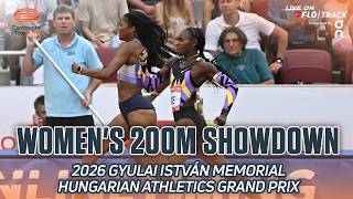 Kayla White, Gabby Thomas, Anavia Battle, Lead US 200m Podium Sweep At 2026 Hungarian Grand Prix