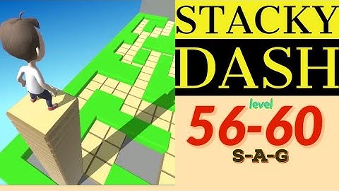 STACKY DASH level 56 57 58 59 60 gameplay