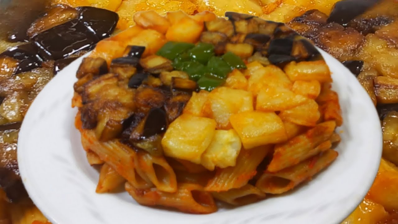 اطيب وصفه طاجن مكرونه بدون لحمه مفرومه