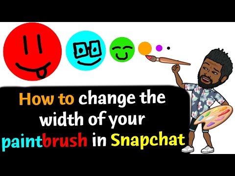 Snapchat Hacks: How To Change The Width Of Your Paintbrush In Snapchat: Snapchat 101 Emilio Mils