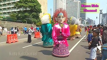 Ondel Ondel Kompak Joget Muter Kenceng Banget • Car Free Day Jakarta