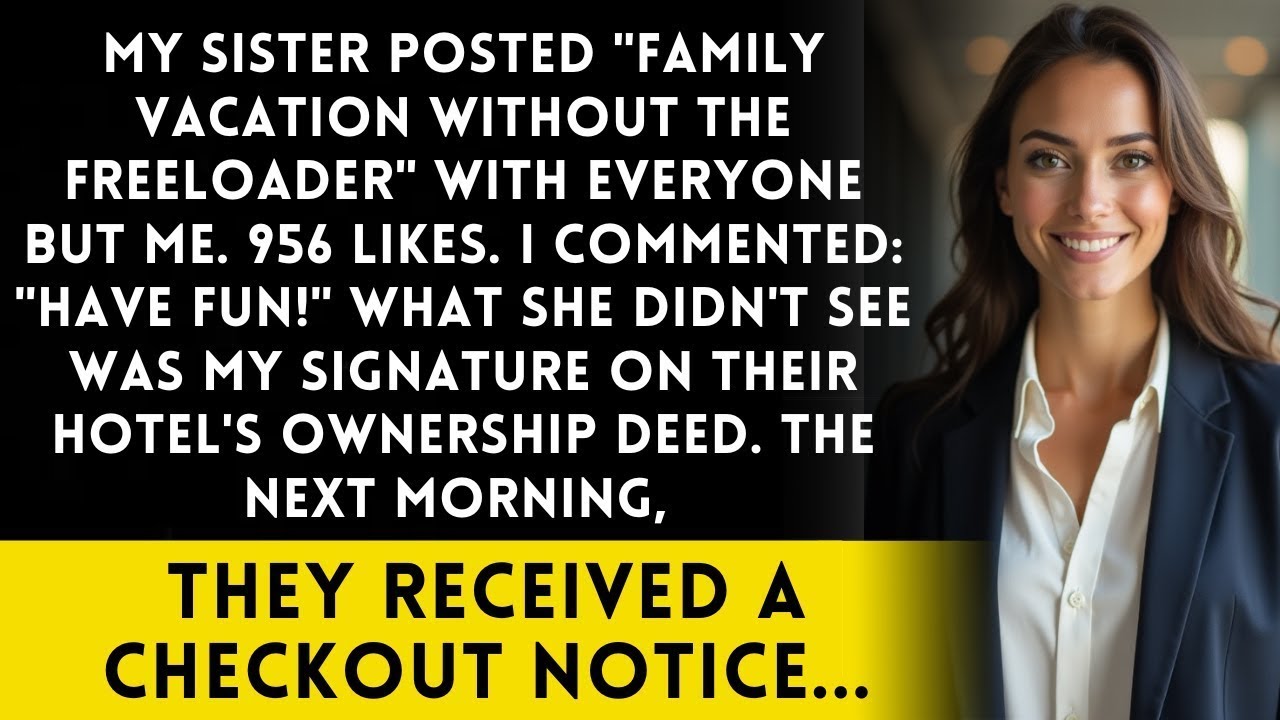 Sister Posted Family Vacation Without the Freeloader—She Forgot Who Owns the Resort Chain