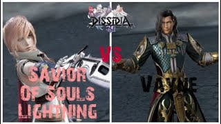 Dissidia NT Lightning vs Vayne 1v1 match