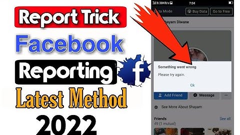 Facebook latest reporting real trick 2022 | How to report facebook account 2022 | Facebook Reporting