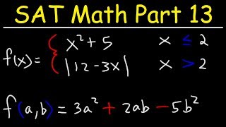SAT Math Part 13 - Composite Functions and Multivariable Equations - Membership