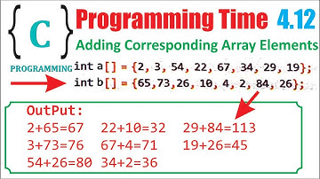 Addition and Multiplication of Two One Dimensional Array Elements in C | computer class 10 unit 4