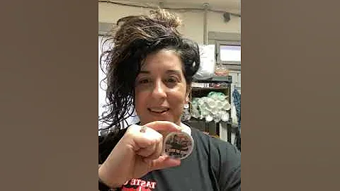 Christine Mason trying to sell Taste of Sicily pin...