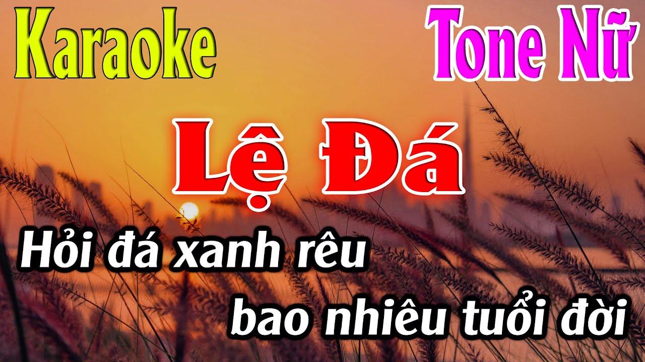 Lệ Đá Karaoke Tone Nữ ( E ) Karaoke Lâm Organ - Beat Mới