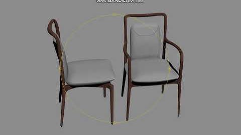 Ibla chair and armchair by Giorgetti 3D model