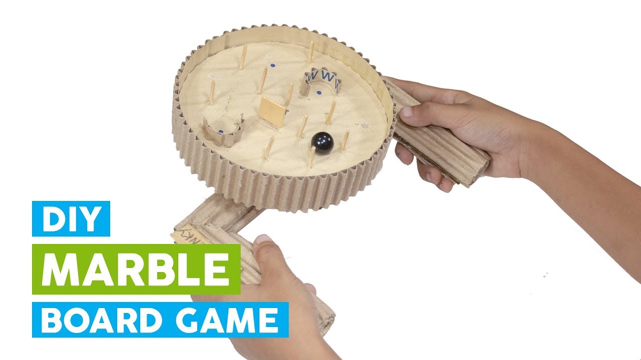 DIY Marble Board Games for kids YouTube