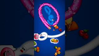 WormsZone Gameplay 🐍 🥶 #shorta #wormszone #games #shorts #56