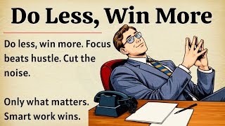 Celebrity Do Less, Win More | The Smart Way to Succeed | Motivational Video 🔥 | Graded Reader ✅ | ESL Profile