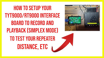 🔺 Hoe de tyt9000/rt9000 interfacekaart in te stellen, opname en weergave (simplexmodus) en de rep...