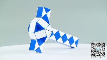 Rubik’s Twist 48 or Snake Puzzle 48 Tutorial: 48 hammer--3D magic ruler！