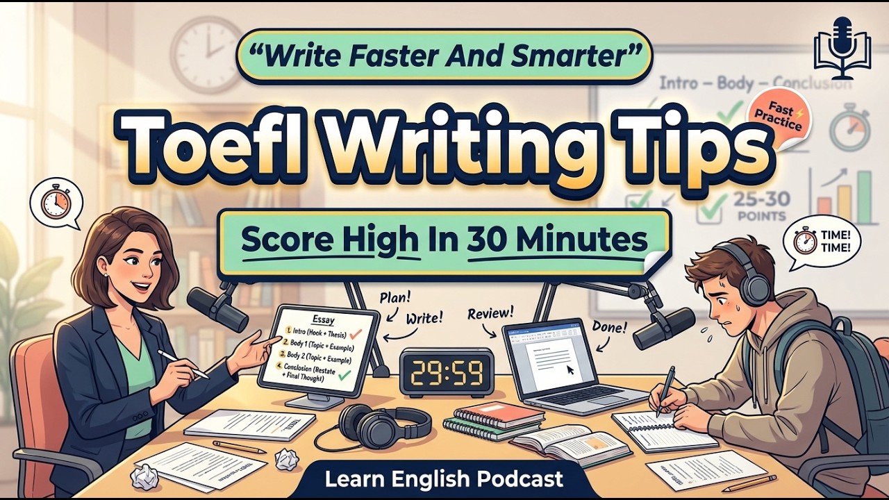 TOEFL Writing: Score 25+ in Just 30 Minutes | English Practice | Learn English Podcast