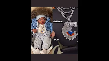 Cardi b shares a close up of her son WaveSet’s chain