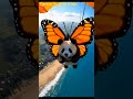 Panda Skydiving Youtube Cartoon Song Animation Youtubeshorts Magicutevideos2999 Panda 