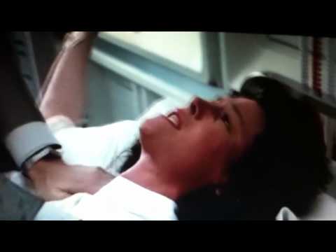 Sigourney Weaver gets a chestburster in the 1986 film, Aliens