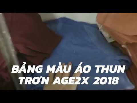 Bảng màu áo thun trơn AGE2X | Foci