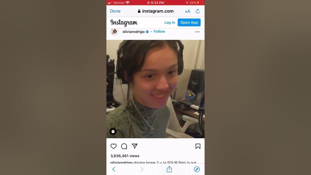 Olivia Rodrigo new Instagram Post + Trailer to driving home to u