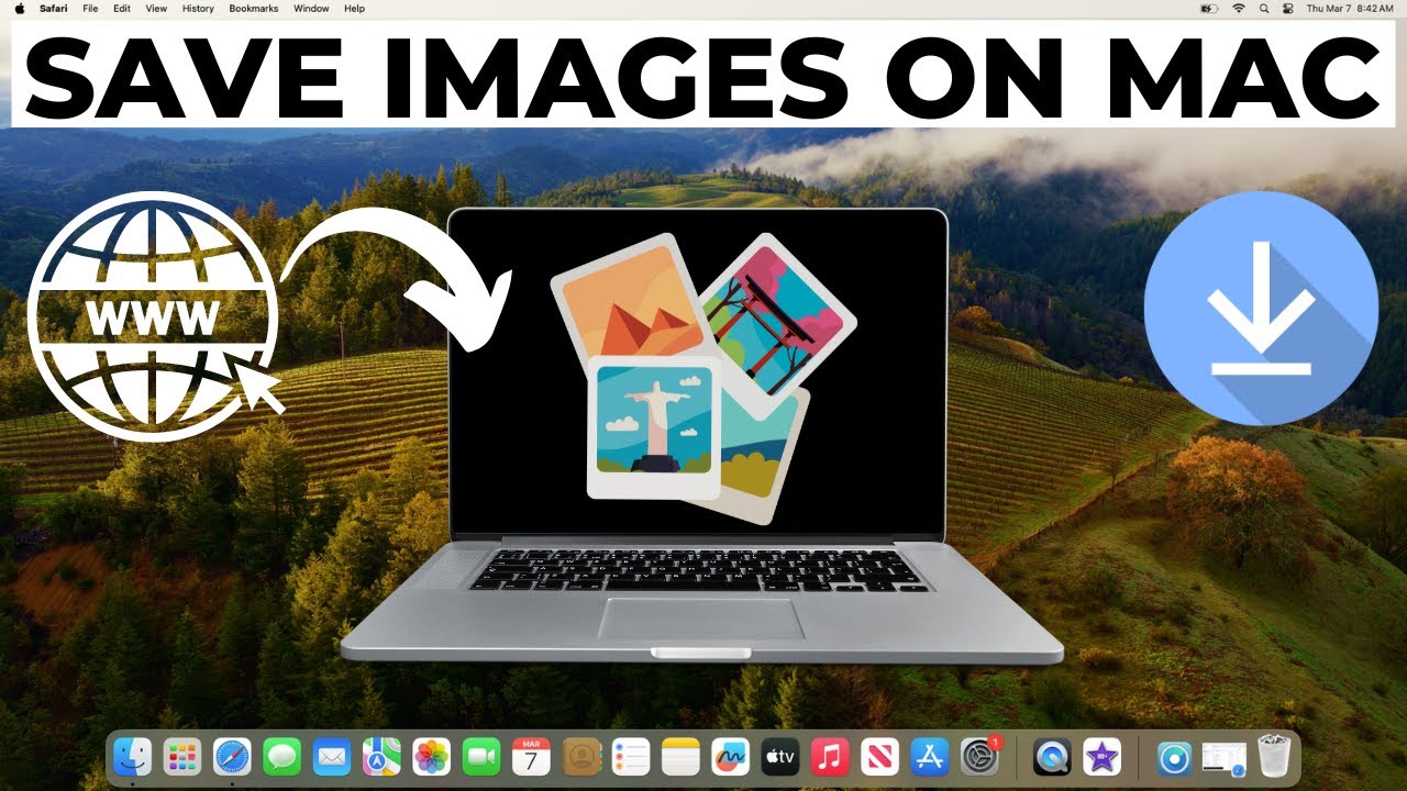 How to Save an Image from Internet to Mac - YouTube