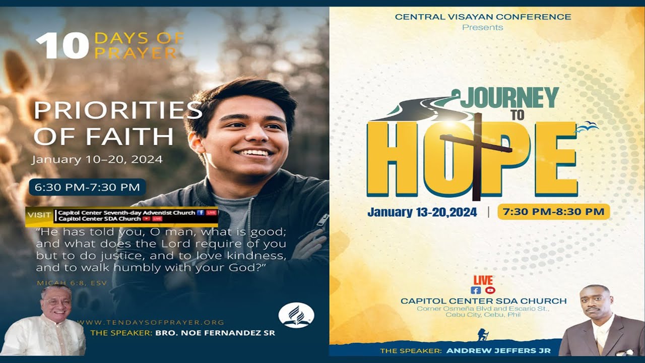 10 Days of Prayer Priorities of Faith Capitol Center SeventhDay Adventist Church YouTube