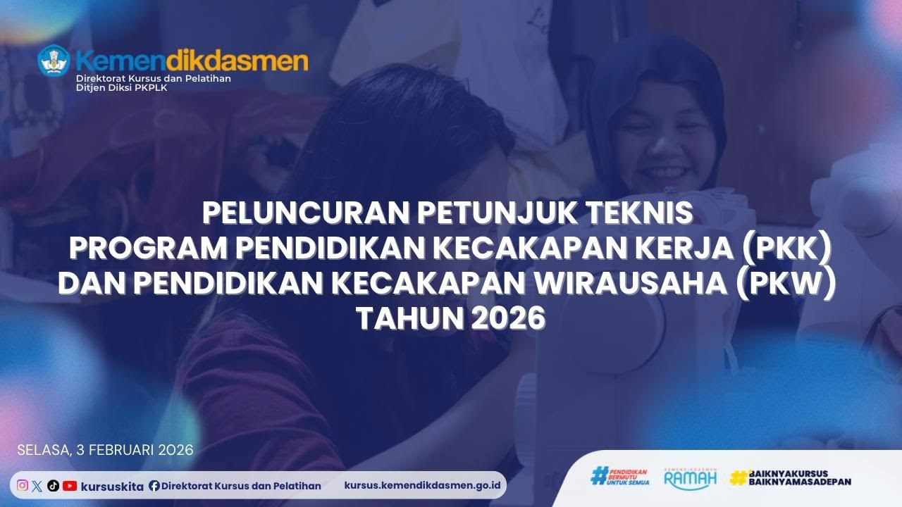 Peluncuran Petunjuk Teknis Program PKK dan PKW 2026