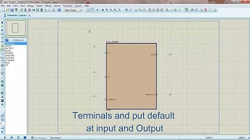FULL ADDER CIRCUIT-USING SUB CIRCUIT MODE Using Proteus