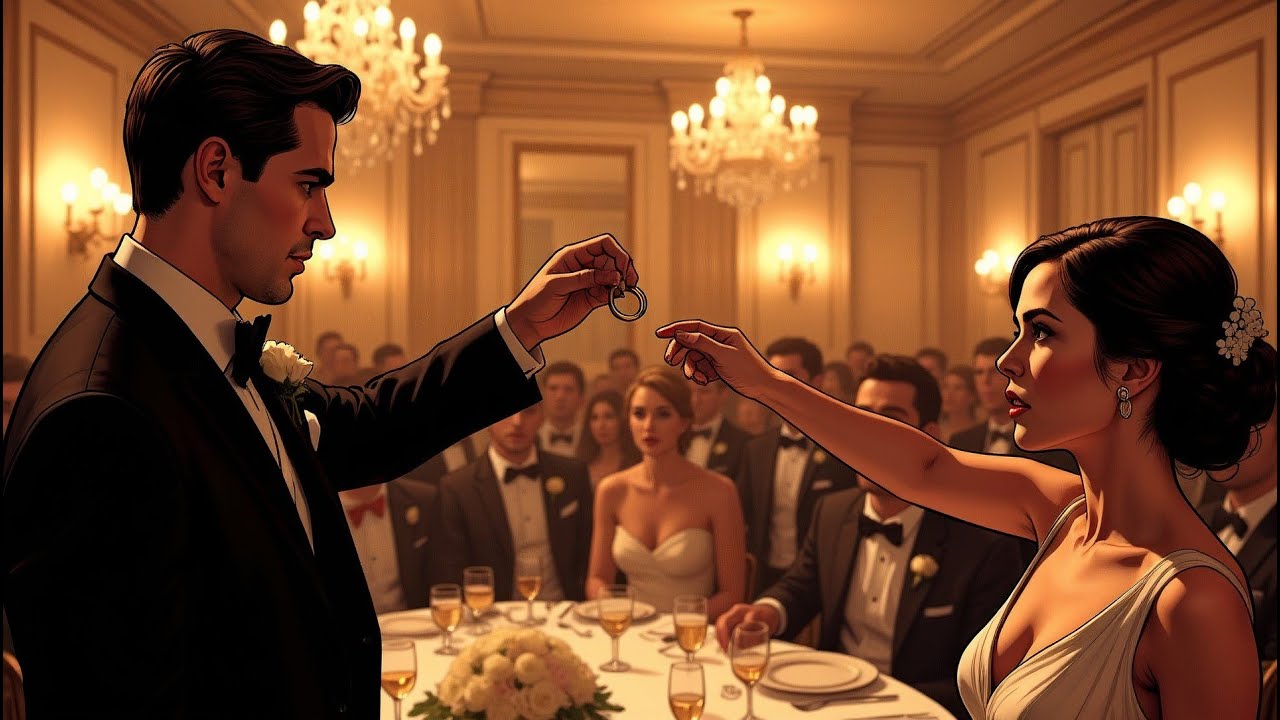 Mi esposa escondió el anillo de su amante en mi bolsillo; se lo devolví durante el brindis.