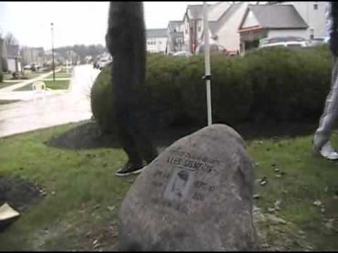 newspaper mockup Alex Sismour Memorial Rock Dedication