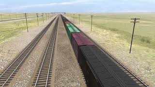 Trainz Runby: Union Pacific Challenger 3974 manifest train.