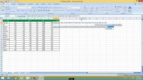 Gpa calculation in Excel in Pashto