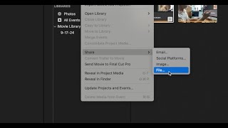 How to export an iMovie project to your Desktop
