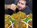 Spicy Chicken Biryani with Spicy Egg Curry #asmr #mukbang #asmreating #bigbites #satisfying