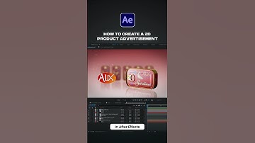 How to Create a 2D Product Advert in After Effects #aftereffects #animation #motiongraphics #shorts