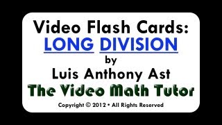 Video Flash Cards: Long Division by 8