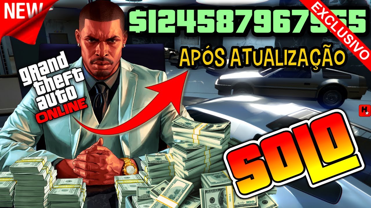 CÓDIGO DE DINHEIRO NO GTA 5💲 SAAAIU💲100 MILHÕES SOLO EM MINUTOS💲GLITCH  DE DINHEIRO GTA 5 ONLINE SOLO 