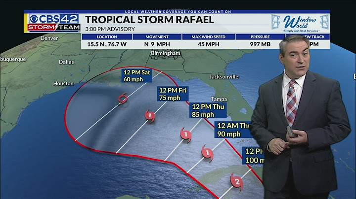 Tracking the Tropics Tropical Storm Rafael Update - CBS 42 News at 4 pm