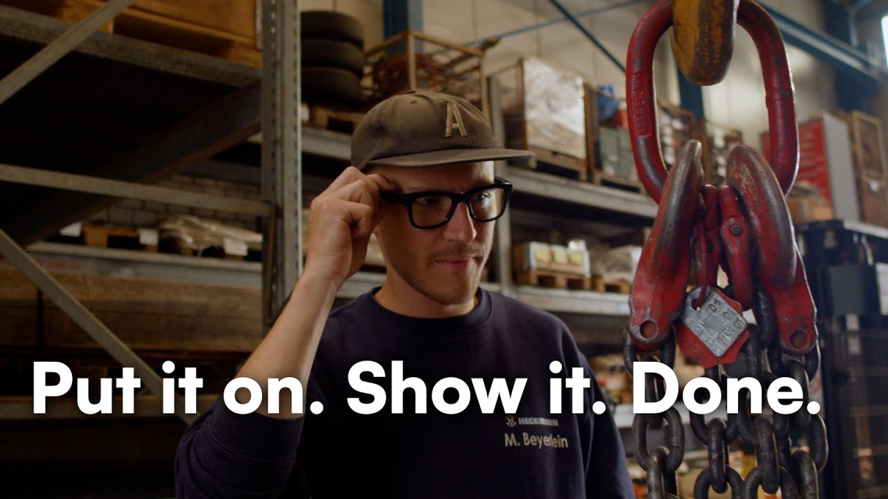 Digital training: put it on, show it, upload it, done