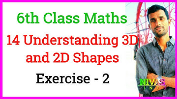 Understanding 3D and 2D Shapes | Class – 6th Maths | Chapter – 14 | Exercise – 14.2 | Nivas Info