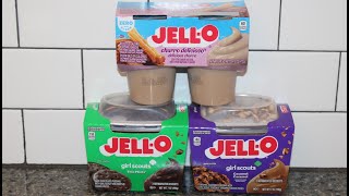 JellO Pudding: Churro Delicioso, Girl Scouts: Thin Mints & Coconut Caramel Review