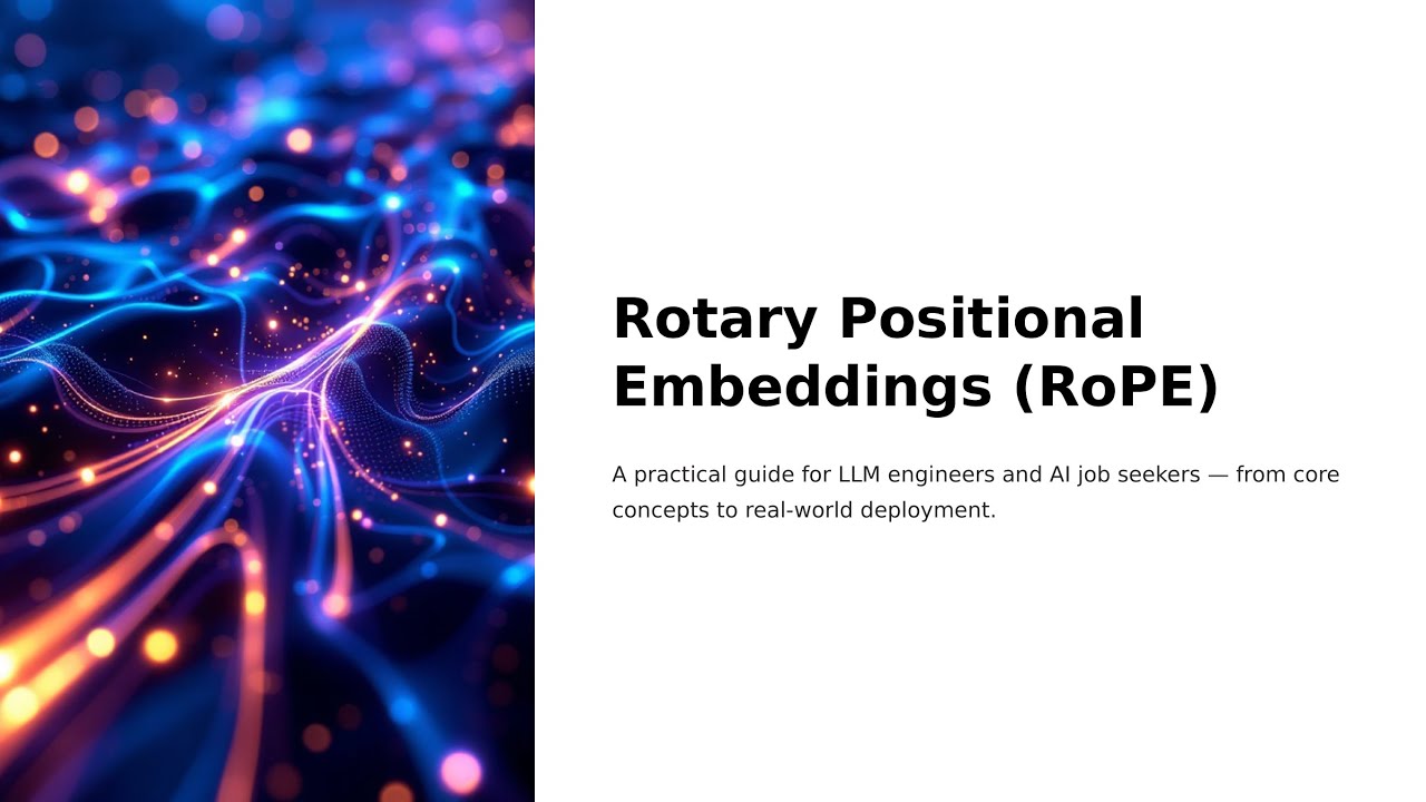 Rotary Positional Embeddings (RoPE) Explained for LLM Engineers - YouTube