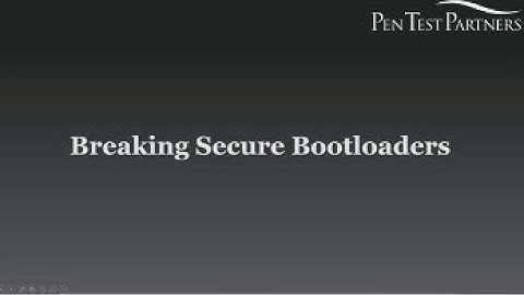 Breaking Secure Bootloaders
