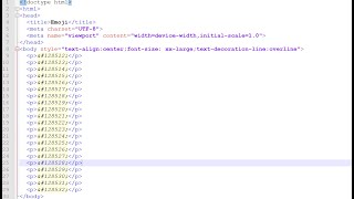 make emoji's from html/how to insert emoji in html